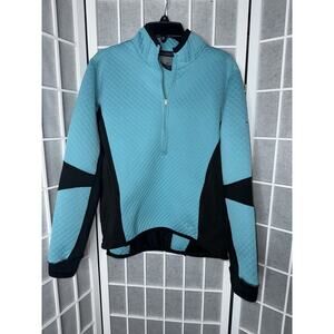 Nike Sphere Element Therma-Fit 1/2 Half Zip Running Top Sz Small Blue Black